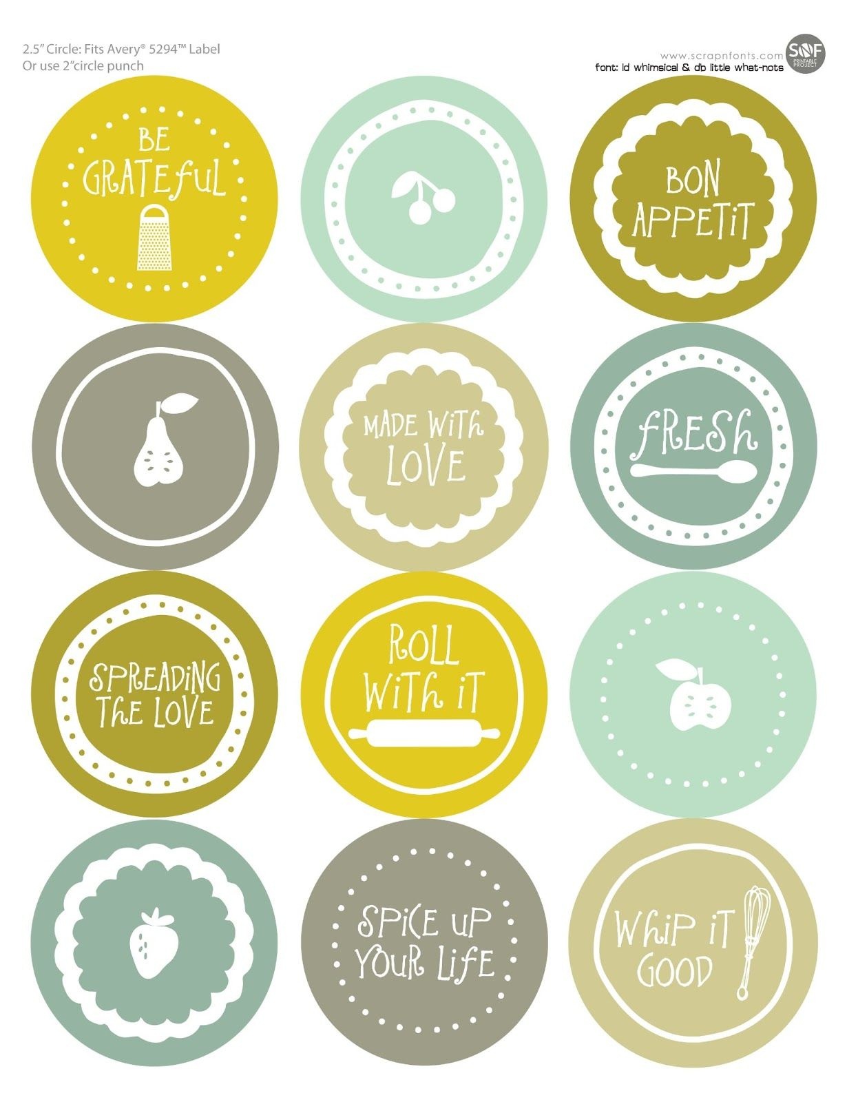 Free Mason Jar Labels To Print | All Wrapped Up | Jar Labels, Mason - Free Printable Mason Jar Labels