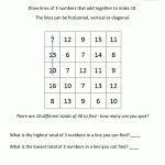 Free Math Puzzles   Addition And Subtraction   Free Printable Math Puzzles