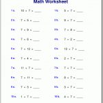 Free Math Worksheets   Free Printable Math Worksheets For Kids