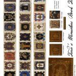 Free Miniature Book Printie With Plates From Anna Of Bavaria's 16Th   Free Printable Miniature Book Covers