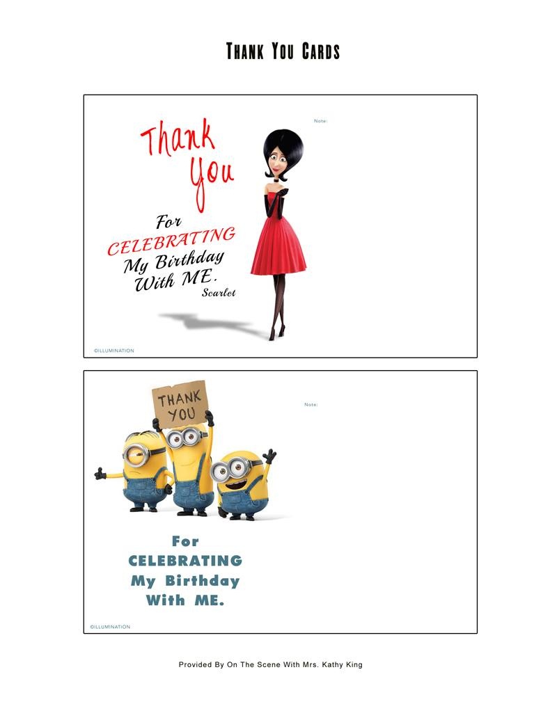 Free Minion Movie Printable Party Decoration Pack! #minions - Mrs - Thanks A Minion Free Printable
