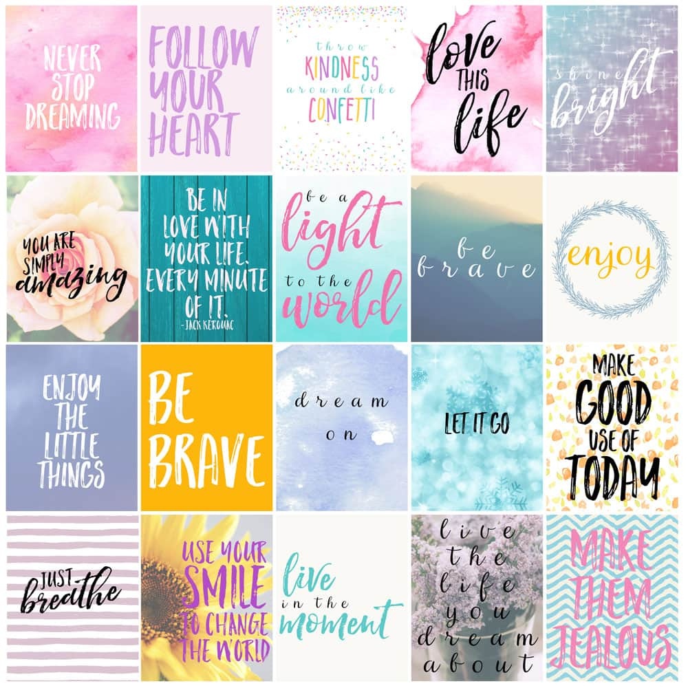 Free Motivational Printable Planner Stickers - Love Paper Crafts - Free Printable Stickers