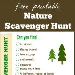 Free Nature Scavenger Hunt List {W/free Printable!}   Edventures   Free Printable Scavenger Hunt