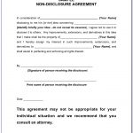 Free Non Disclosure Agreement Form Pdf   Form : Resume Examples   Free Printable Non Disclosure Agreement Form