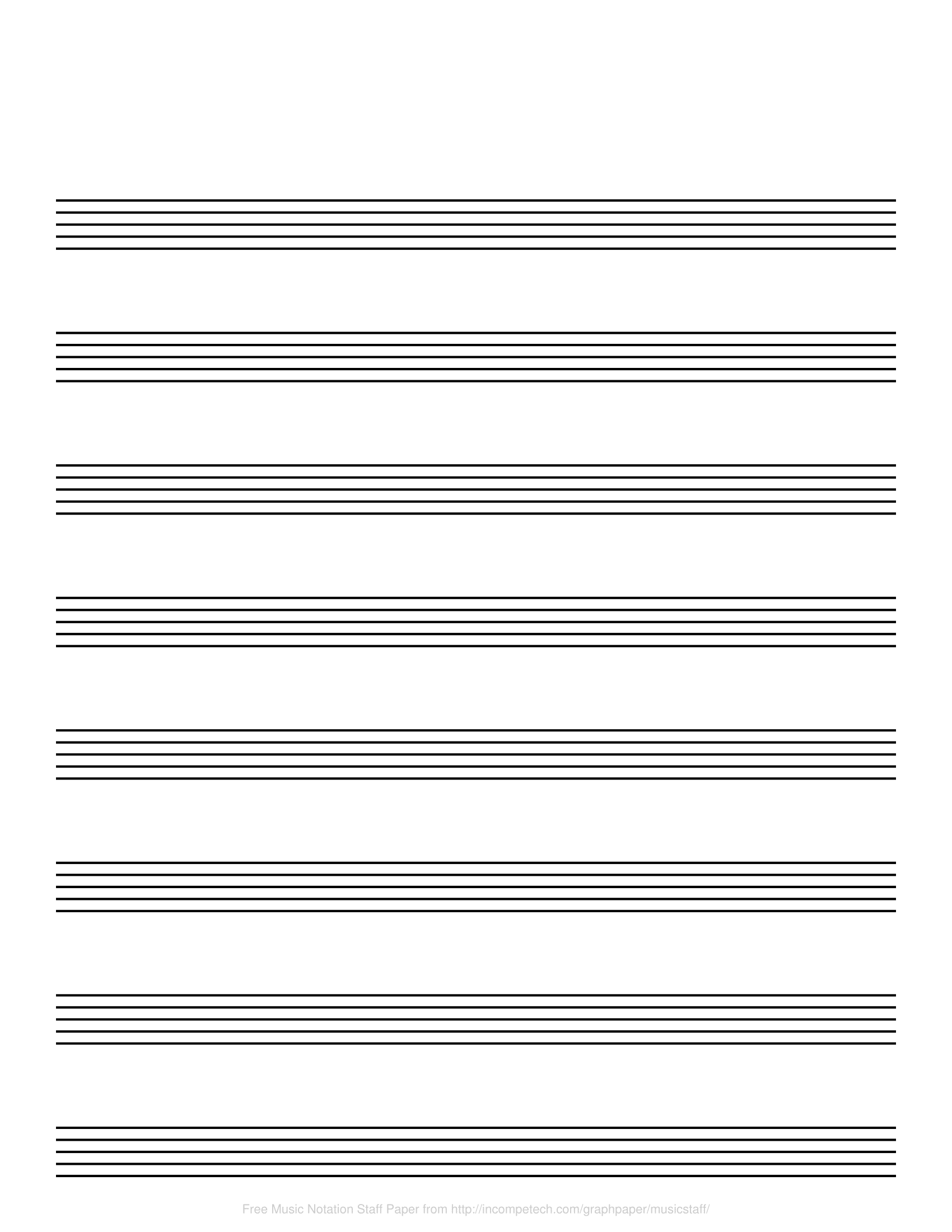 Free Online Graph Paper / Music Notation - Free Printable Staff Paper