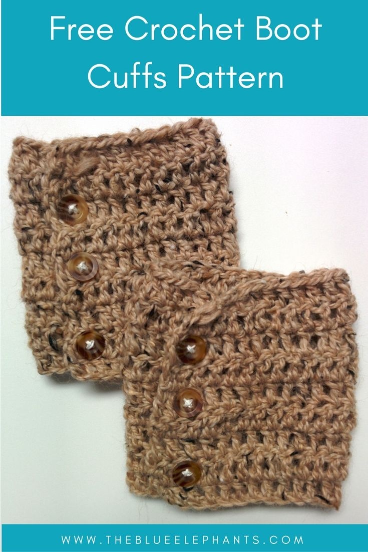 Free Patterns: Crochet Boot Cuffs (2 Versions) | Crochet Ideas And - Free Printable Crochet Patterns For Boot Cuffs
