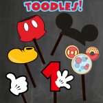 Free Photo Props Mickey Mouse Printable & Templates | Birthday Ideas   Free Printable Mickey Mouse Decorations