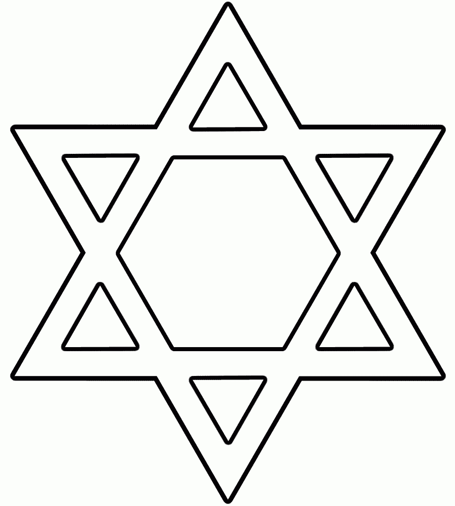 Star Of David Printable Image