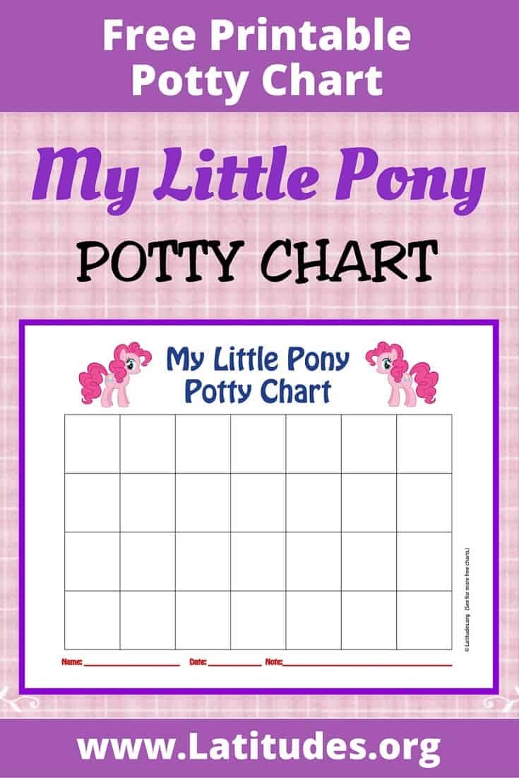 Free Potty Training Chart (My Little Pony) | Acn Latitudes - Free Printable Potty Charts
