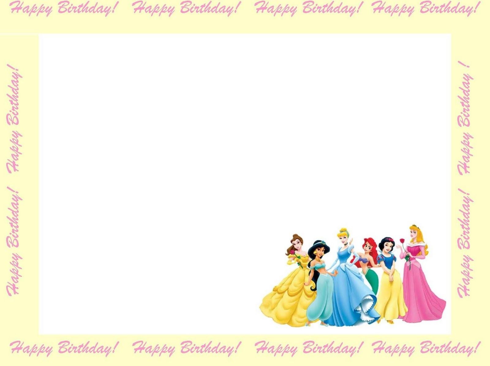 Free Princess Invitations To Print | Free Printable Disney Princess - Free Princess Printable Invitations
