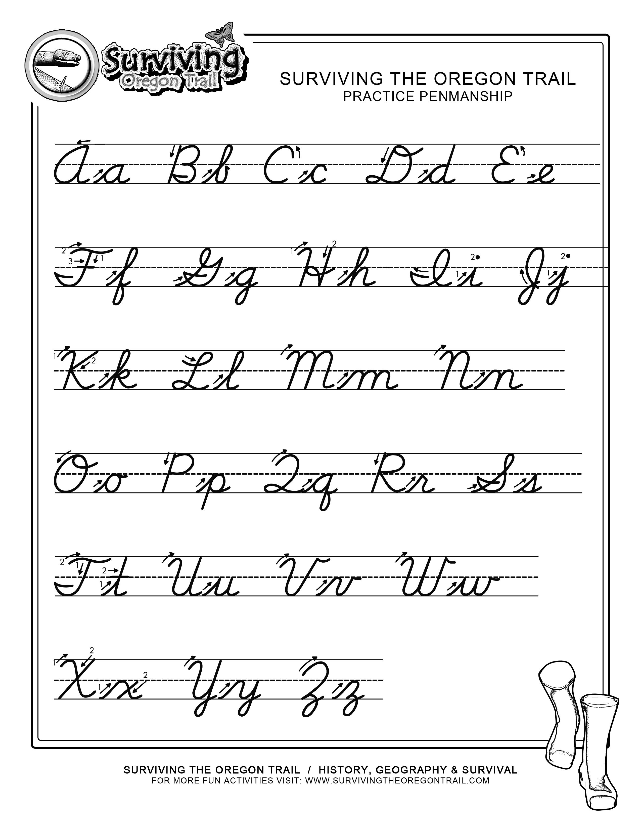 Free Print Alphabet Letter Worksheets |  – Free Abc&amp;#039;s Printable - Free Printable Cursive Alphabet