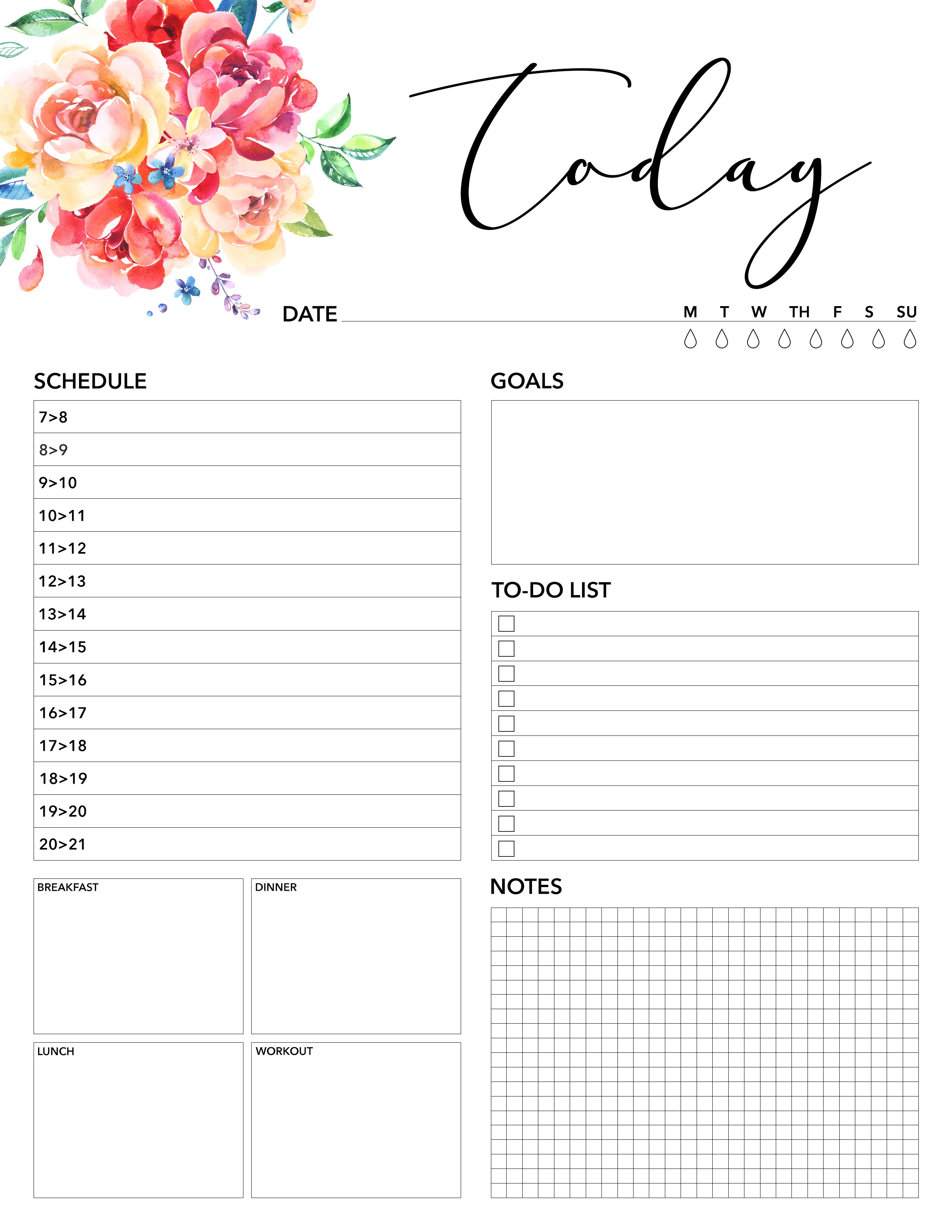 Free Printable Planner Pages Free Printable Planner Pages