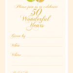 Free Printable 50 Year Anniversary Party Invitation | Free Printable   Free Printable 60Th Wedding Anniversary Invitations