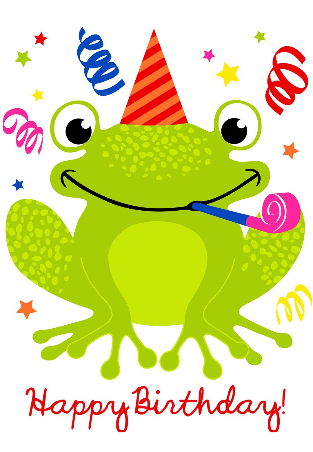Free Printable A Happy Hopping Birthday Greeting Card #birthday - Birthday Clipart Free Printable