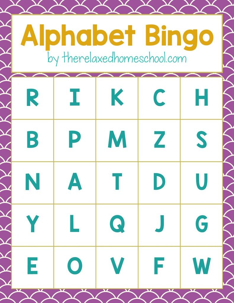 Free Printable! Alphabet Letters Bingo Game - Download Here! - Free Printable Alphabet Letters