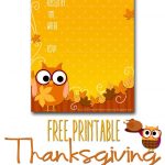 Free Printable Autumn Owl Thanksgiving Invitation Template | Party   Free Printable Thanksgiving Invitation Templates