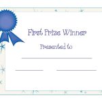 Free Printable Award Certificate Template | Free Printable First   Free Printable Blank Certificate Templates