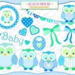 Free Printable Baby Clip Art | Baby Owl Boy   Clipart   Baby Shower   Free Printable Baby Shower Clip Art