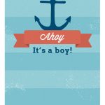Free Printable Baby Shower Invitation   Ahoy It's A Boy | Greetings   Free Baby Boy Shower Invitations Printable