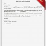 Free Printable Bad Check Notice First Notice | Sample Printable   Free Printable Divorce Papers Nevada