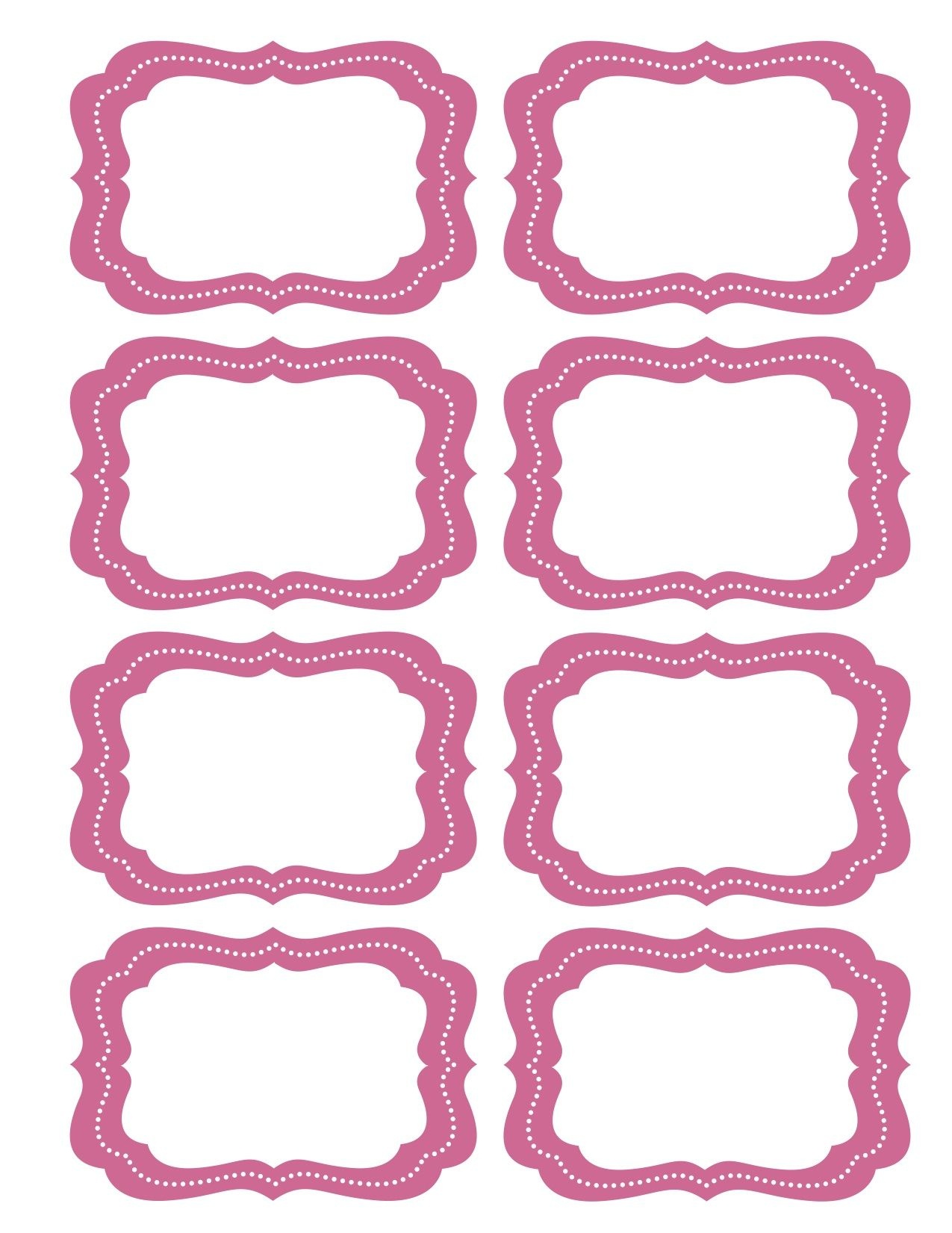 Free Printable Bag Label Templates | Candy Labels Blank Image - Free Printable Label Templates For Word