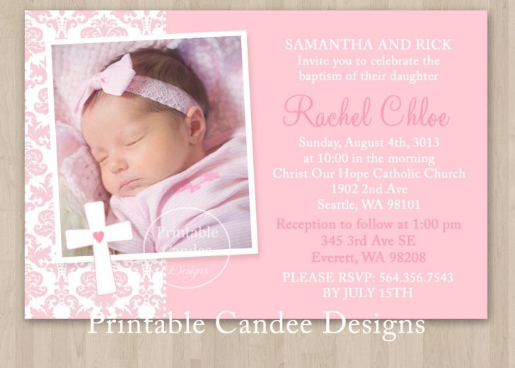 Free Printable Personalized Baptism Invitations