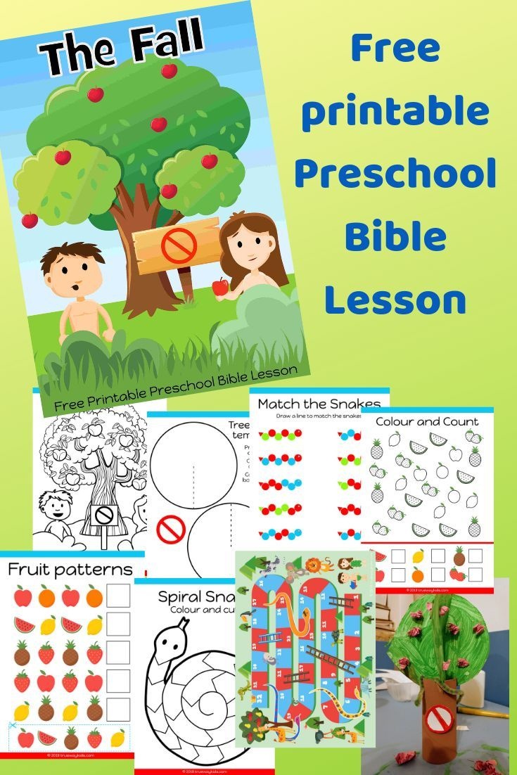 Free Printable Bible Lesson For Preschool Children. Teaching The Free