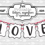Free Printable Black And White Banner Letters | Diy Swank   Free Printable Banner Letters