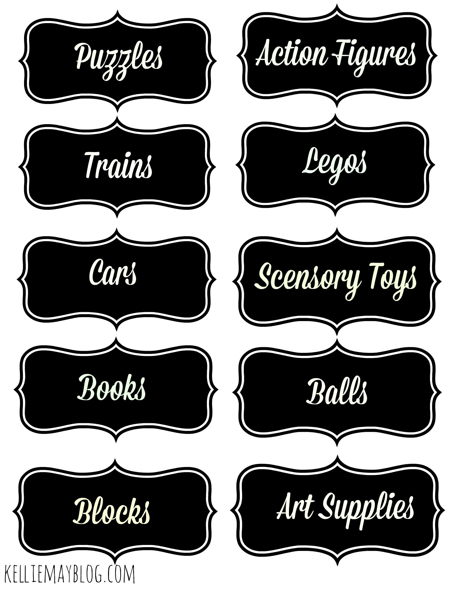 Free Printable Boy&amp;#039;s Toy Bin Labels. 20 Different Labels To Choose - Free Printable Book Bin Labels