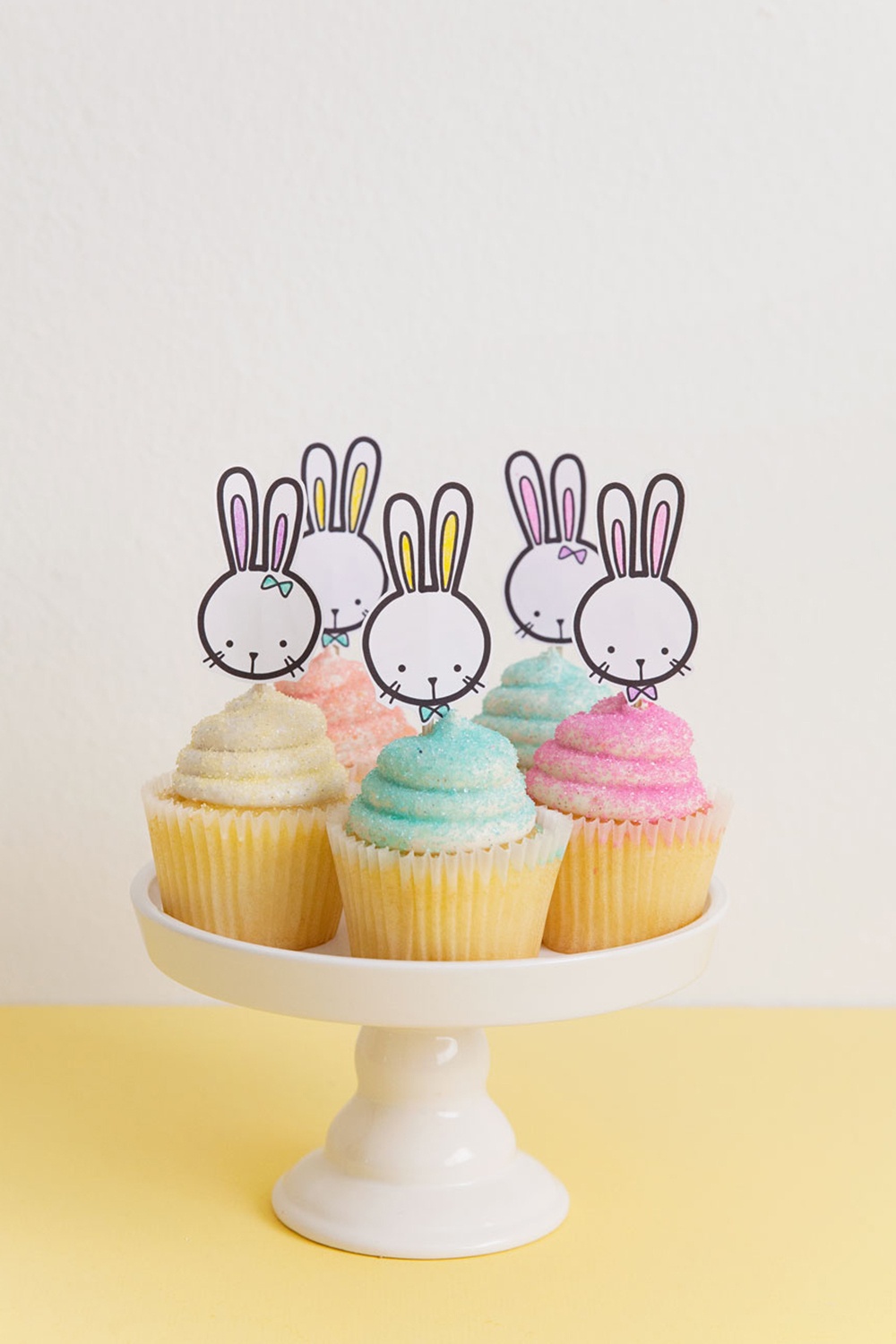 Free Printable Bunny Cupcake Topper - Tell Love And Party - Free Printable Cupcake Toppers