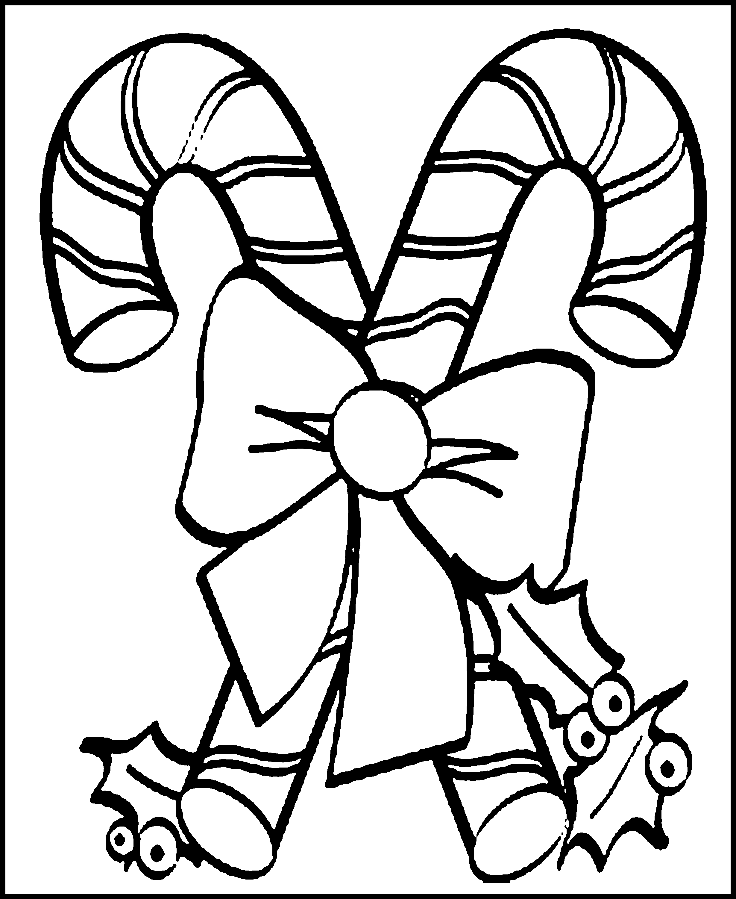 Free Printable Candy Cane Coloring Pages For Kids | Young At Heart - Free Candy Cane Template Printable
