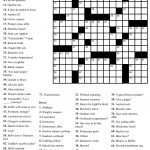 Free Printable Cards: Free Printable Crossword Puzzles | Printable   Free Easy Printable Crossword Puzzles For Adults