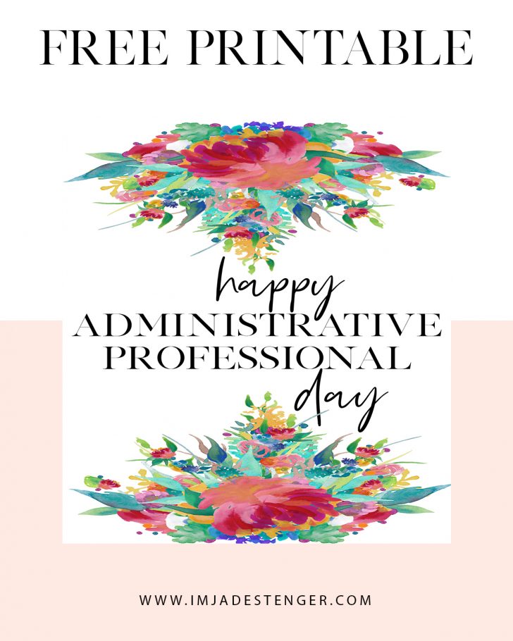Administrative Professionals Cards Printable Free