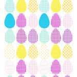 Free Printable Cheerfully Colored Easter Eggs   Ausdruckbare   Free Printable Easter Stuff