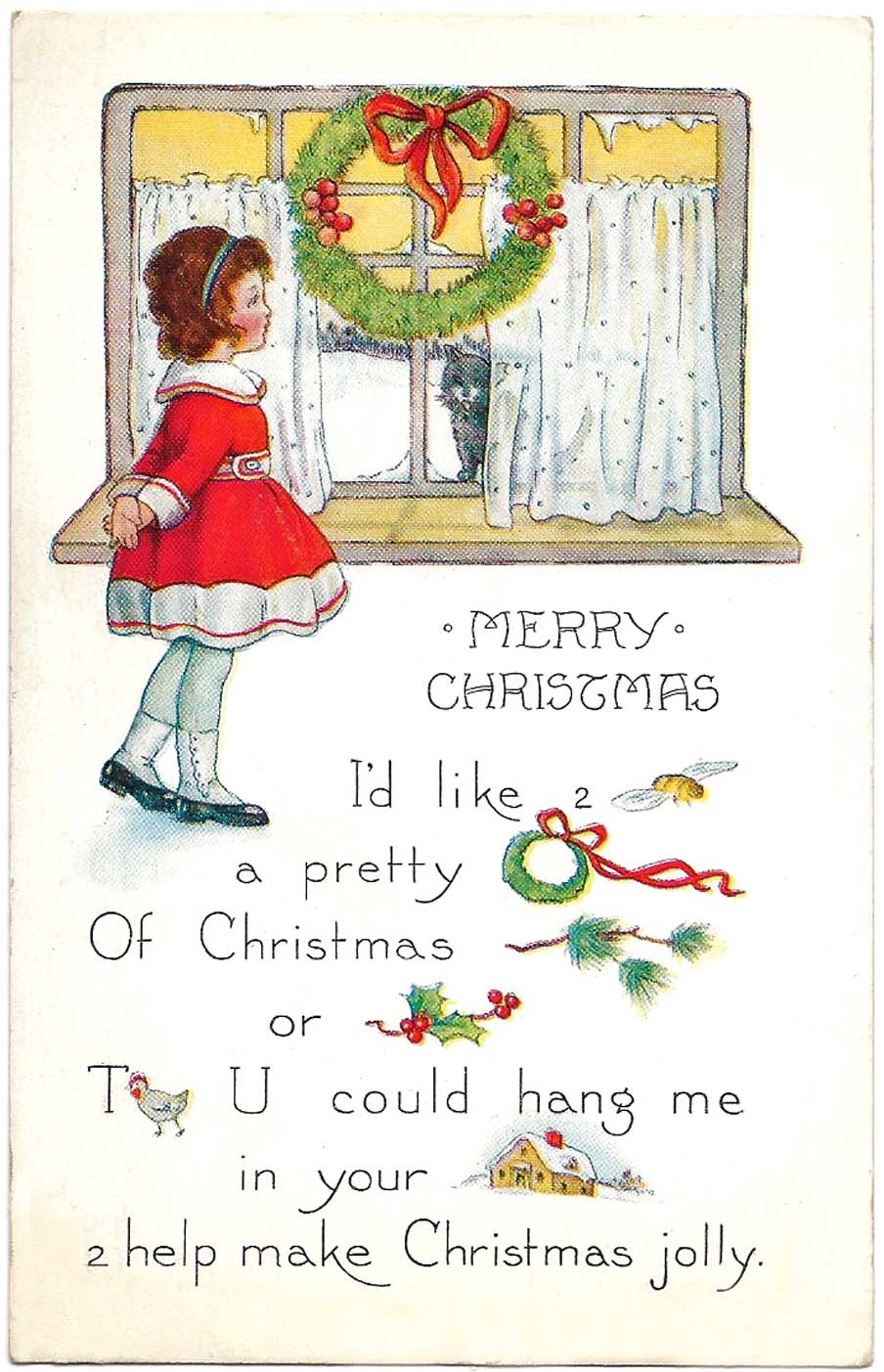 Free Printable Christmas Cards - From Antique Victorian To Modern - Free Hallmark Christmas Cards Printable