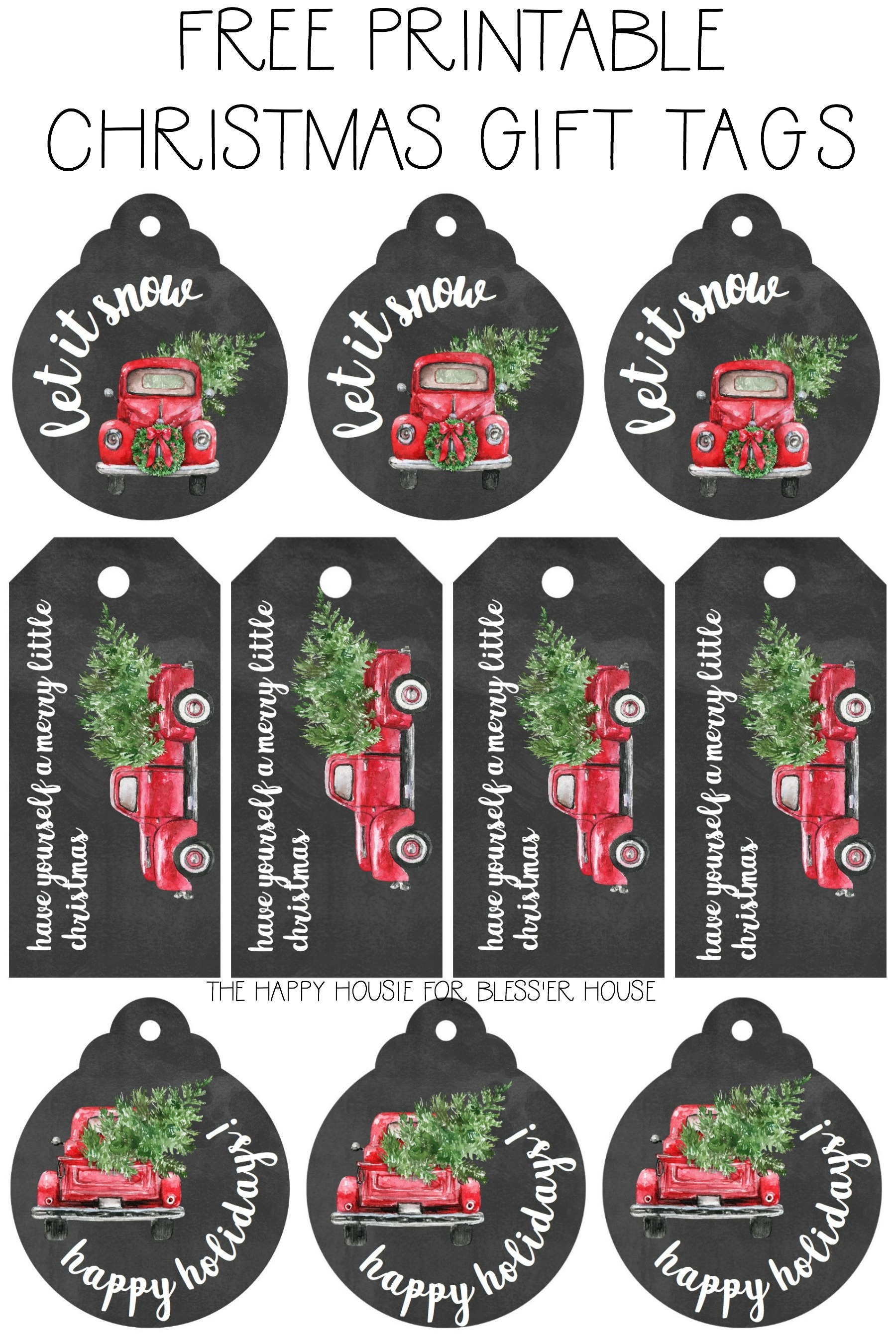 Free Printable Christmas Gift Tags - Bless&amp;#039;er House - Free Printable Angel Gift Tags