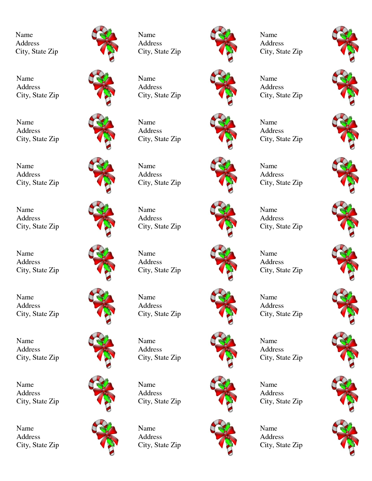 Free Printable Christmas Labels Templates | Christmas Address Labels - Free Printable Holiday Labels