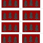 Free Printable Christmas Labels With Trees   Free Printable Holiday Labels