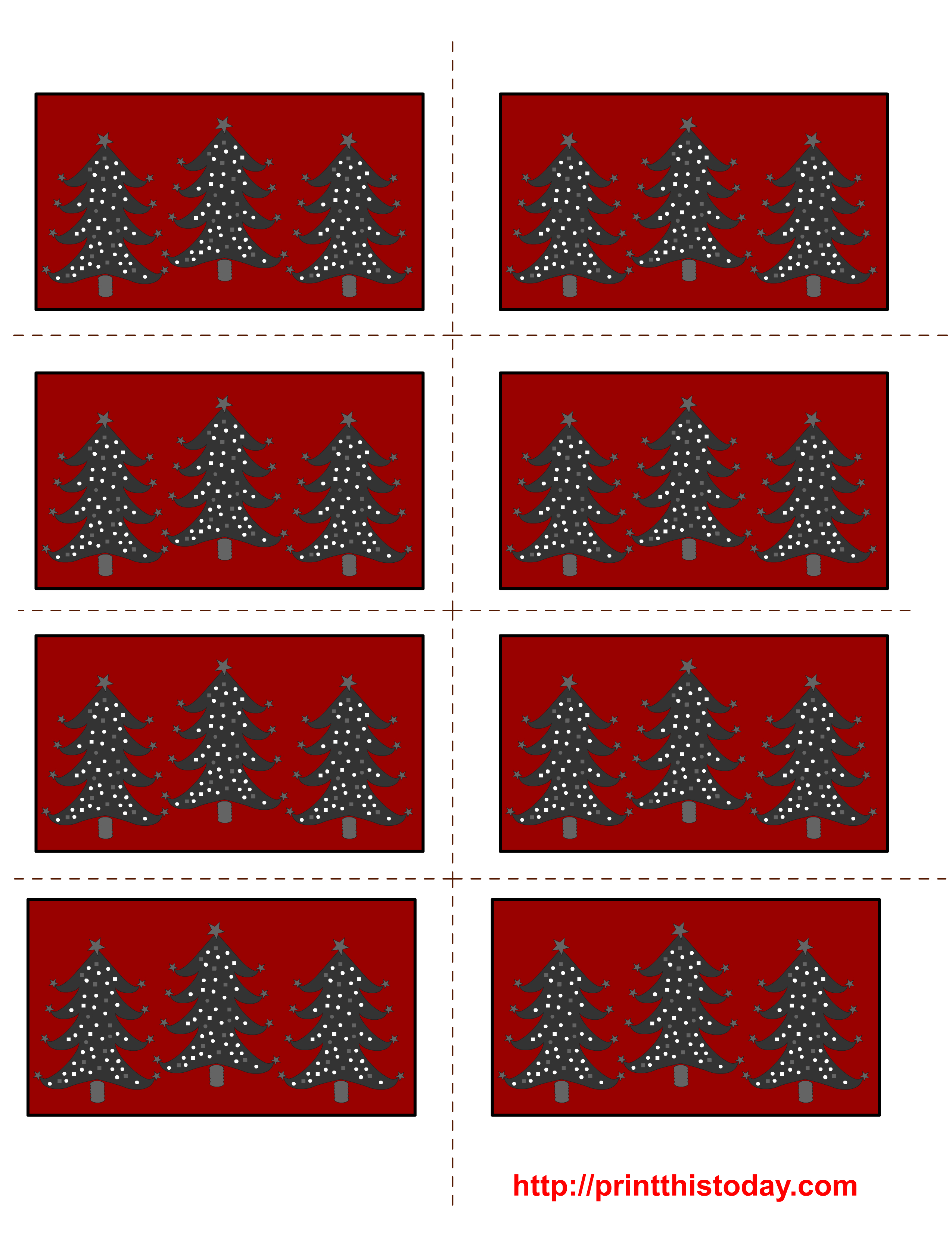 Free Printable Christmas Labels With Trees - Free Printable Holiday Labels