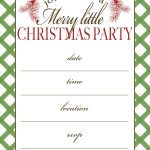 Free Printable Christmas Party Invitation | Crafts | Christmas Party   Christmas Party Invitation Templates Free Printable