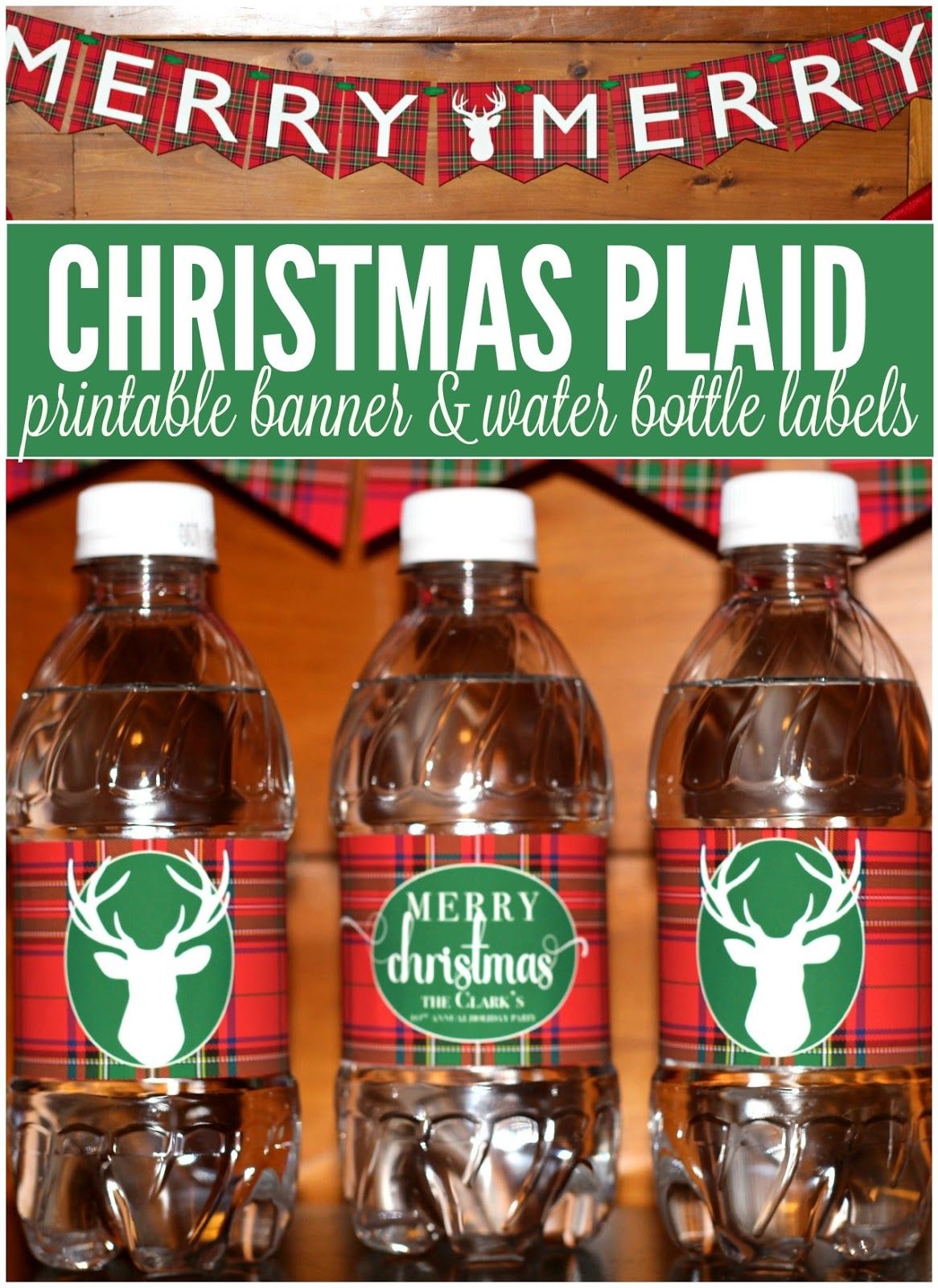 Christmas Water Bottle Labels Free Printable Free Printable