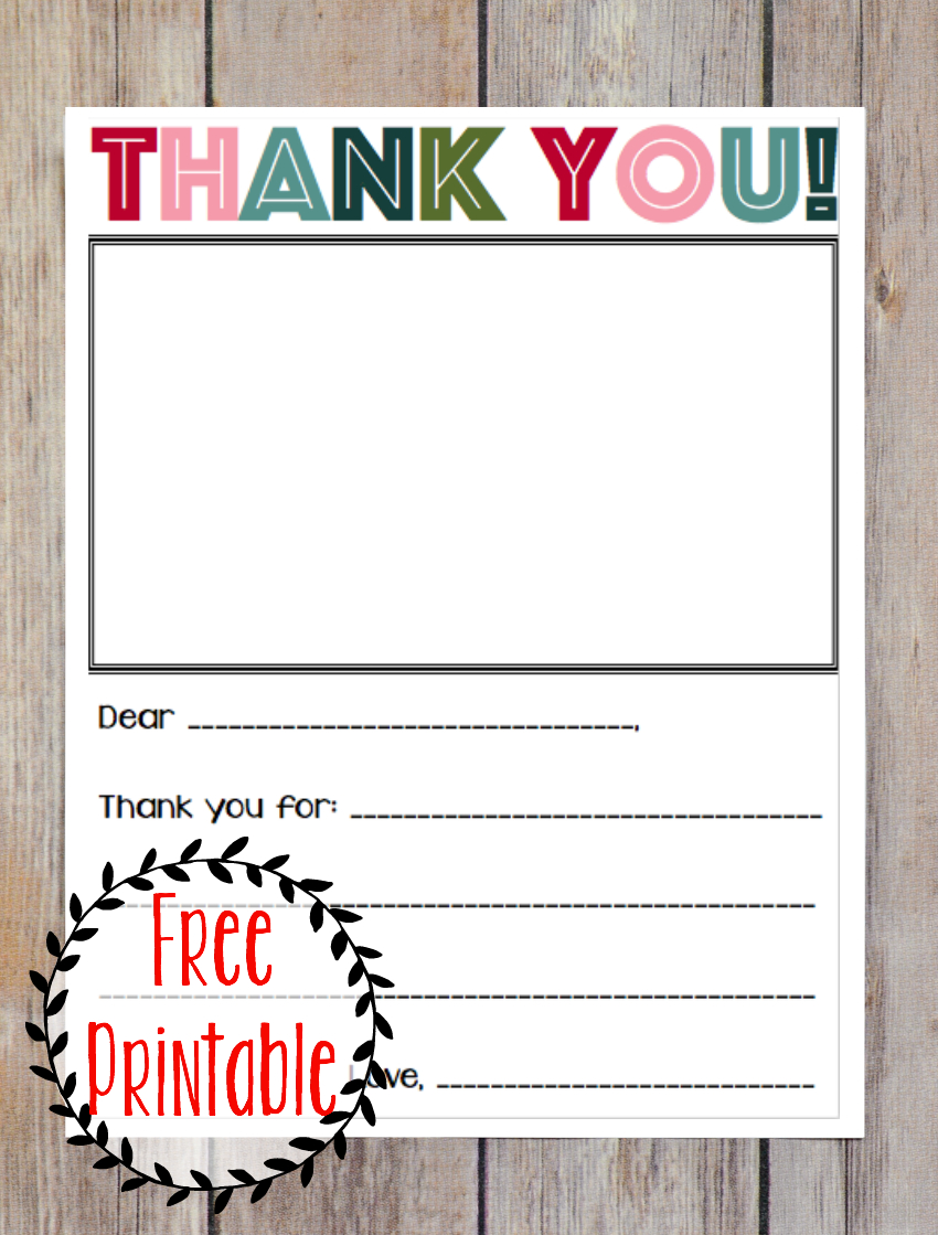 Free Printable Christmas Thank You Note For Kids! | Printables - Free Printable Thank You Notes
