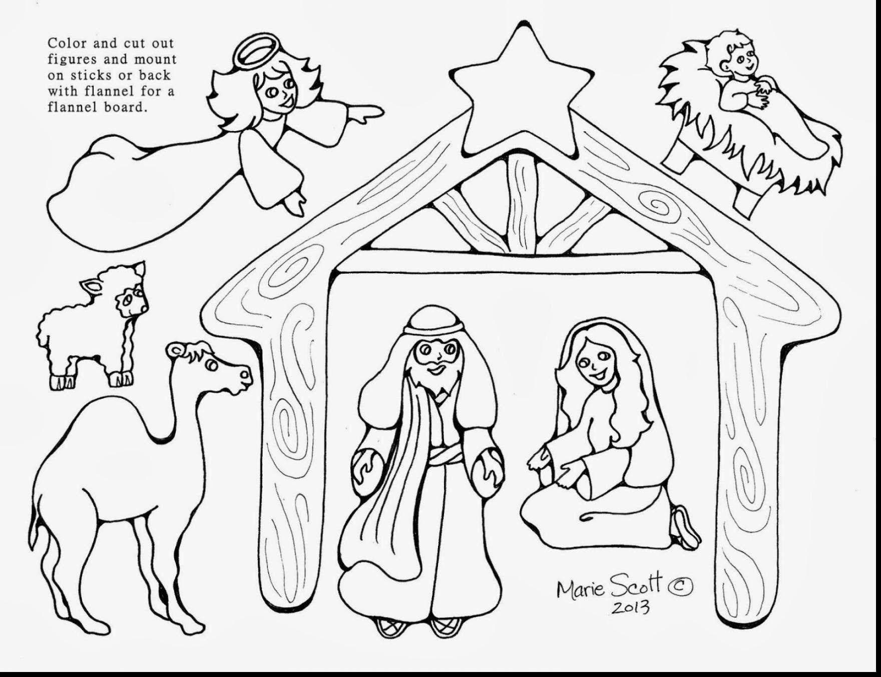 Free Printable Coloring Pages Of Nativity Scene Printable Coloring - Free Printable Nativity Scene Pictures