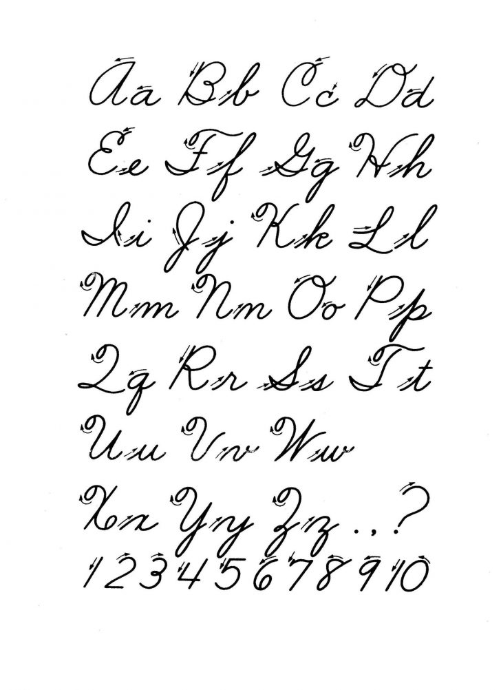 Free Printable Cursive Alphabet