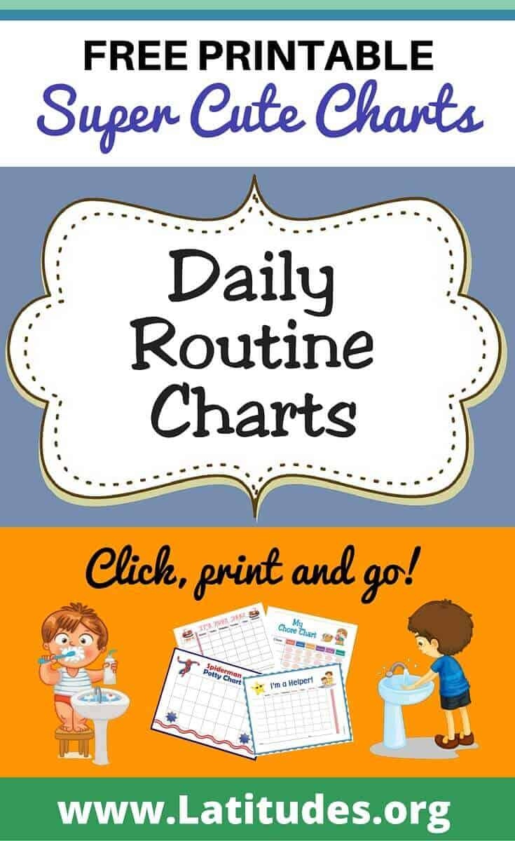 Free Printable Morning Routine Chart Free Printable