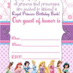Free Printable Disney Princess Ticket Invitation | Free Printable   Disney Princess Birthday Invitations Free Printable