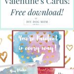 Free Printable Dog Themed Valentine's Day Cards | Dog Valentine's   Free Printable Mothers Day Cards From The Dog