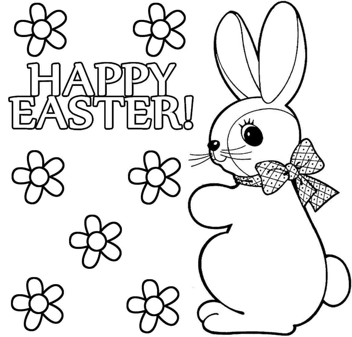 Free Printable Easter Coloring Pages For Preschoolers – Happy Easter - Free Printable Easter Drawings