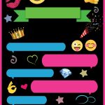 Free Printable Emoji Chat Invitation | Julyssea | Birthday Party   Free Printable Emoji B Day Invites
