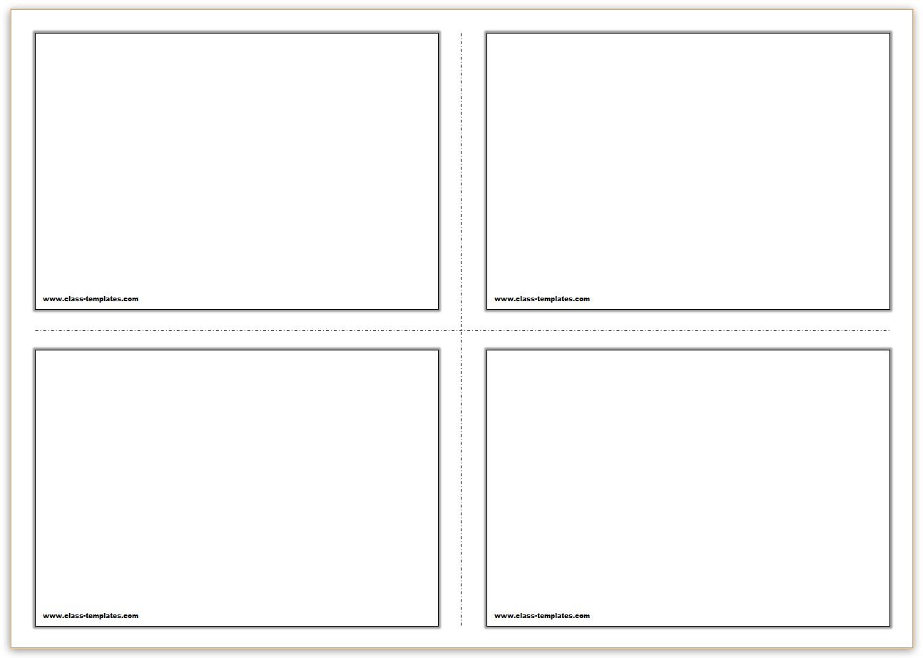 Image Result For Flashcards Template Word Worksheets Free Free